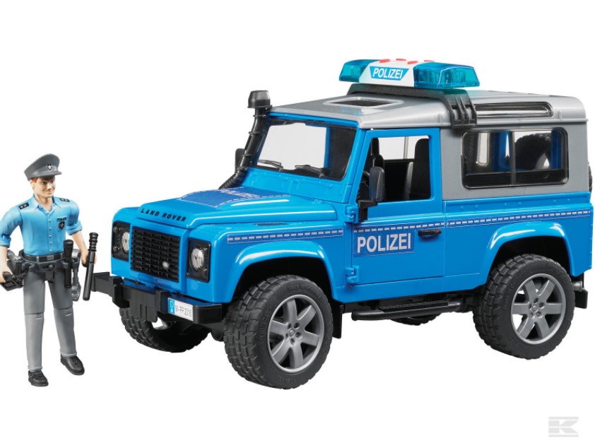Land Rover Defender politi inkl. politimand